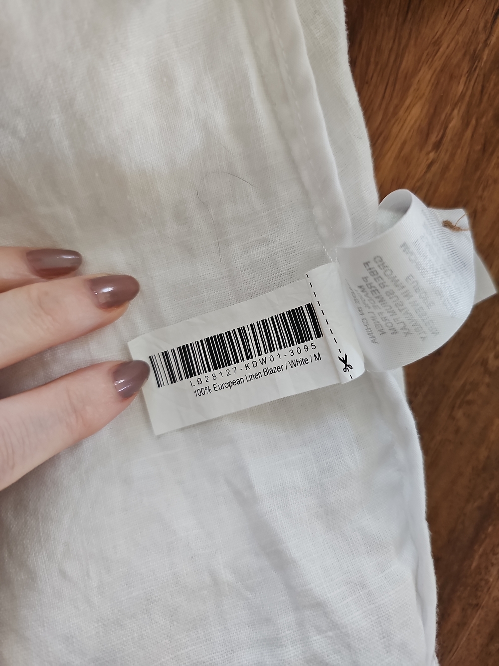 Quince 100% European Linen Blazer Women's White Linen, Sz M, NWT! - Picture 6 of 11